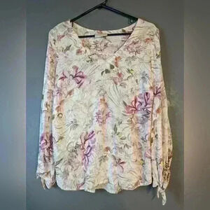Maeve by anthropology floral top extra small